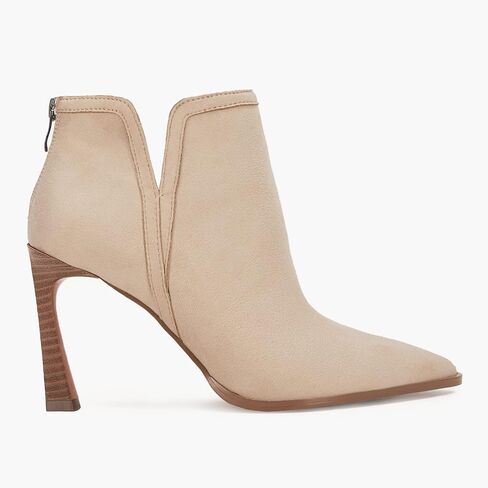 Juliet Holy Womens High Heel Booties Pointed Toe V Cut Back Zipper Short Dress Ankle Boots in Saudi Arabia