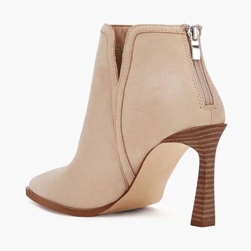 Juliet Holy Womens High Heel Booties Pointed Toe V Cut Back Zipper Short Dress Ankle Boots in Saudi Arabia