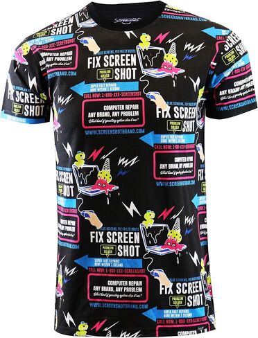 Screenshotbrand Mens Streetwear Fashion Premium Urban Tee - NYC Street Fashion Urbanwear Longline Print T-Shirt in Kuwait