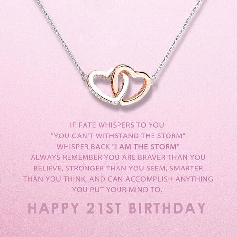 SOLINFOR 21st Birthday Gifts for Her, 21 Year Old Birthday Gifts for Her - Jewelry Gifts for 21 Year Old Female, Happy 21st Birthday Gifts Ideas for Daughter Women in Kuwait