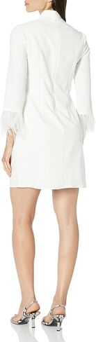 فستان قصير للسيدات من Aidan by Aidan Mattox مع زخرفة من الريش in Kuwait