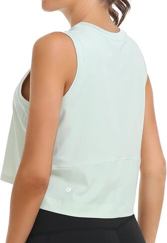تي شيرت نسائي ملون من Breezy Mesh Back Muscle Tank فضفاض مناسب للتمرين in Kuwait