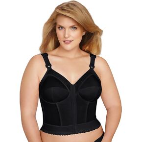 Exquisite Form 5107530 FULLY Slimming Wireless Back & Posture Support Longline Bra with Front Closure