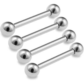 16g 1.2mm Barbell Earrings Stainless Steel Cartilage Eyebrow Tragus Daith Rook Helix Earrings Eyebrow Body Jewelry Pick Size in Saudi Arabia