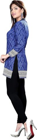 Maple Clothing India Tunic Top Women's Printed Short Kurti Kurta Indian Clothing in Kuwait