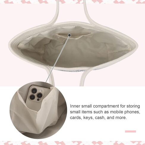 حقيبة يد Freie Liebe Summer Beach Tote حقيبة صيفية كبيرة للنساء حقيبة كتف منسوجة للعطلات in Kuwait