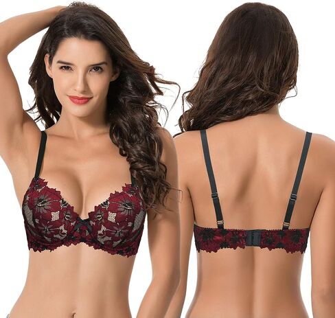 حمالة صدر نسائية من Curve Muse بمقاس إضافي تضيف 1 كوب من الدانتيل بشكل مثالي in Kuwait
