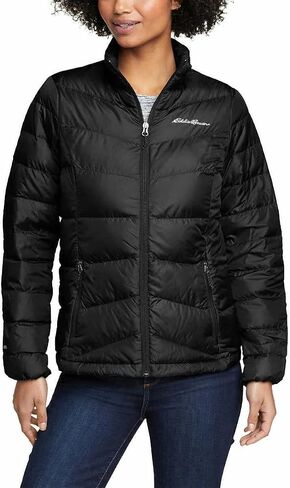 سترة Eddie Bauer النسائية متوسطة الوزن من شيفرون مبطنة بالأسفل in Kuwait