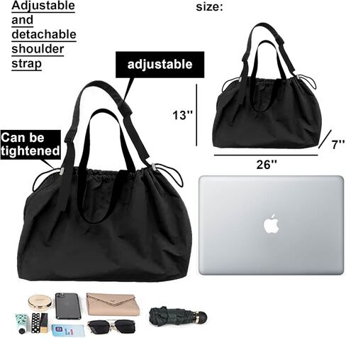 NAARIIAN Lightweight Tote Bag for Women Large Shoulder Bag with Zipper and Pockets for College School Work Travel Shopping in Kuwait