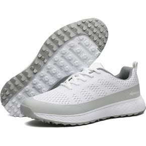 أحذية جولف مقاومة للماء للرجال من KESCOO أحذية جولف احترافية بدون نتوءات خفيفة الوزن ومريحة للتدريب على الجولف in Kuwait