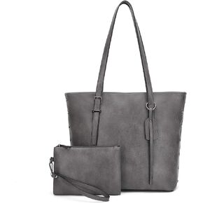 Handbag for Women Tote Bag PU Leather Large Shoulder Bag Top Handle Satchel Purses 2Pcs Set in Kuwait
