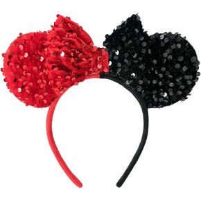 Tutu.kk عصابات رأس على شكل فيونكة من الترتر على شكل أذني الفأر وحفلات أعياد الميلاد وديكور الأميرة للفتيات والنساء in Kuwait