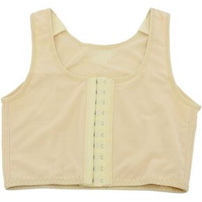 TOKYO-T Chest Binder for Women Cosplay 3 Rows Flat Front Hook Tank Compression