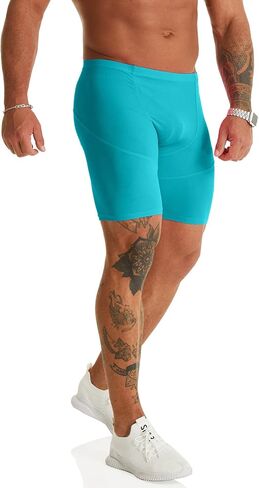 شورت رياضي قصير للرجال من Ouber بخياطة داخلية مضلعة مقاس 9 بوصات مناسب لتمارين كمال الأجسام in Kuwait