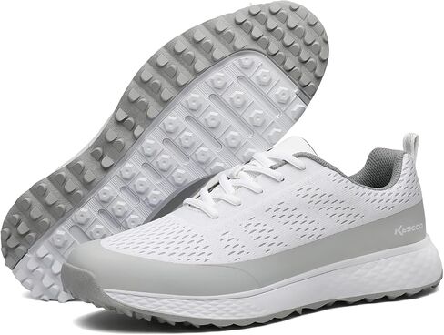 أحذية جولف مقاومة للماء للرجال من KESCOO أحذية جولف احترافية بدون نتوءات خفيفة الوزن ومريحة للتدريب على الجولف in Kuwait