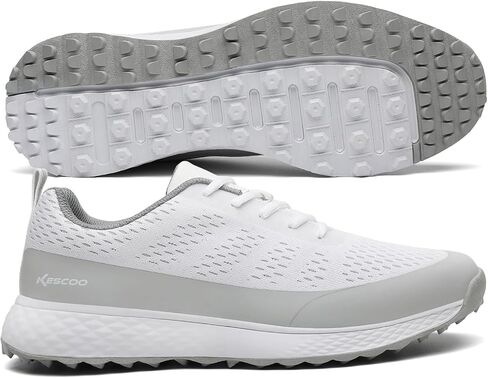 أحذية جولف مقاومة للماء للرجال من KESCOO أحذية جولف احترافية بدون نتوءات خفيفة الوزن ومريحة للتدريب على الجولف in Kuwait