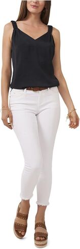 Vince Camuto Sleeveless Ruffle Strap Rumple Tank in Saudi Arabia