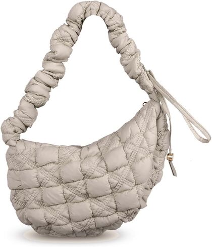 Puffer Bag Quilted Padded Tote Bags for Women Puffy Hobo Purse Lightweight Down Cotton Crossbody Shoulder Bag in Kuwait