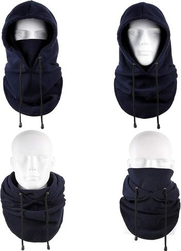 3 Pieces Winter Balaclava Windproof Fleece Ski Mask Face Covering and 3 Pairs Thermal Touchscreen Gloves for Men Women in Saudi Arabia
