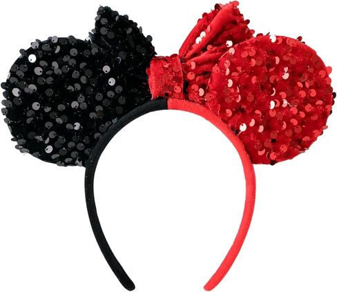 Tutu.kk عصابات رأس على شكل فيونكة من الترتر على شكل أذني الفأر وحفلات أعياد الميلاد وديكور الأميرة للفتيات والنساء in Kuwait