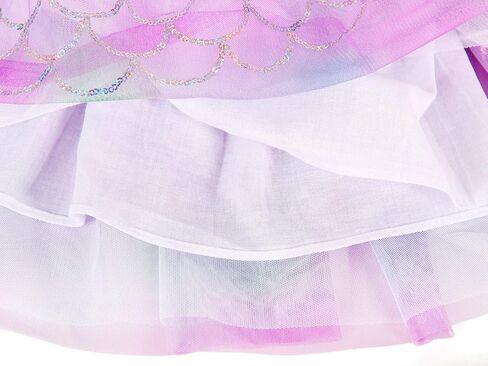 فستان حورية البحر توتو للفتيات الصغيرات من AmzBarley مزين بالترتر وحفلات أعياد الميلاد ملابس فاخرة من عمر 1 إلى 8 سنوات in Kuwait