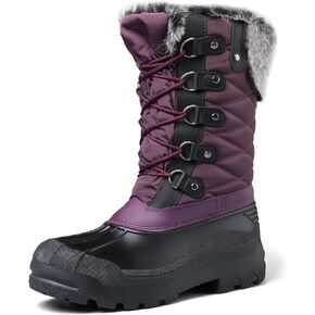mysoft Women's Snow Boots Warm Insulated Faux Fur Lined Waterproof Mid-Calf Winter Boots in Saudi Arabia