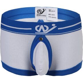 iYunyi Men's Modal Removable Pouch Boxer Shorts Underpants