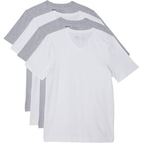 Pact Stretch-Fit V-Neck Undershirt 4-Pack