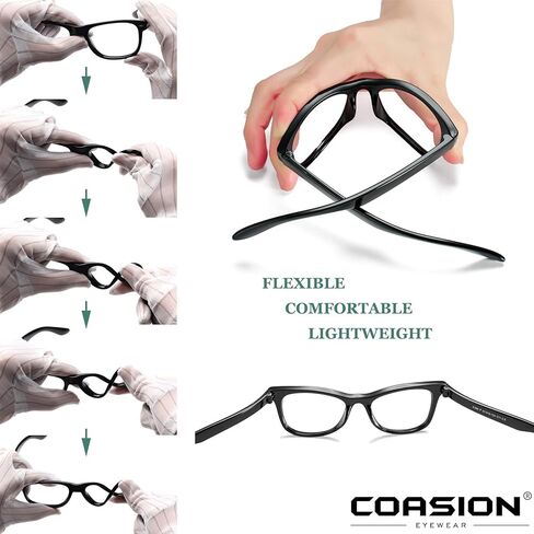 نظارات COASION Kids الشفافة للفتيات الصغيرات والأولاد، نظارات Geek Fake Nerd للزي (العمر 3-12) in Kuwait