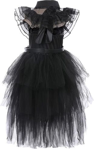 فستان توتو دريمز أسود للفتيات، أزياء الهالوين القوطية، ملابس الأميرة in Kuwait