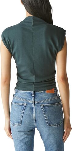 بلوزة Amara للسيدات من Michael Stars برقبة وهمية وأكتاف مضلعة in Kuwait