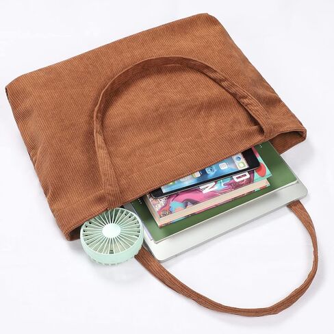 حقيبة يد نسائية من Sightor Corduroy حقيبة كتف ذات سعة كبيرة وحقيبة تسوق كاجوال in Kuwait