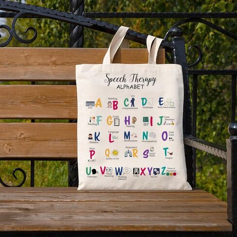 شنطة يد كبيرة توت لعلاج النطق من صن اف واي سي ان، هدايا اخصائي امراض النطق واللغة، هدية معالج النطق للنساء، هدايا شكر لمعالج النطق، شنطة يد كبيرة توت (شنطة يد كبيرة توت اس ال بي) 13ST04، بيج in Kuwait