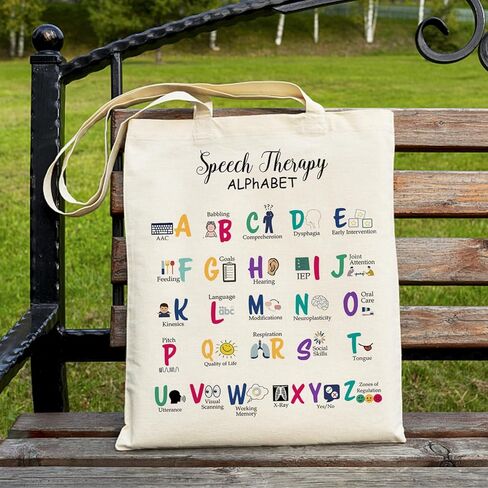 شنطة يد كبيرة توت لعلاج النطق من صن اف واي سي ان، هدايا اخصائي امراض النطق واللغة، هدية معالج النطق للنساء، هدايا شكر لمعالج النطق، شنطة يد كبيرة توت (شنطة يد كبيرة توت اس ال بي) 13ST04، بيج in Kuwait