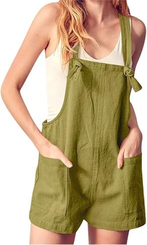 IDEALSANXUN Women Casual Cute Overalls Shorts Summer Loose Fit Short Rompers Jumpsuits 2023 in Saudi Arabia