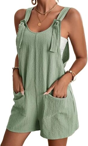 IDEALSANXUN Women Casual Cute Overalls Shorts Summer Loose Fit Short Rompers Jumpsuits 2023 in Saudi Arabia