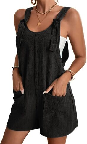 IDEALSANXUN Women Casual Cute Overalls Shorts Summer Loose Fit Short Rompers Jumpsuits 2023 in Saudi Arabia