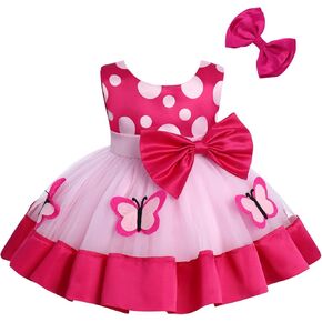 Baby Girl Princess Dress Cake Smash Birthday Tutu Dress+Headband Baptism Clothes Set for Cake Smash Photo Shoot