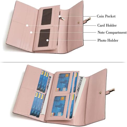 CLUCI Women Wallet Leather Trifold Large in Kuwait