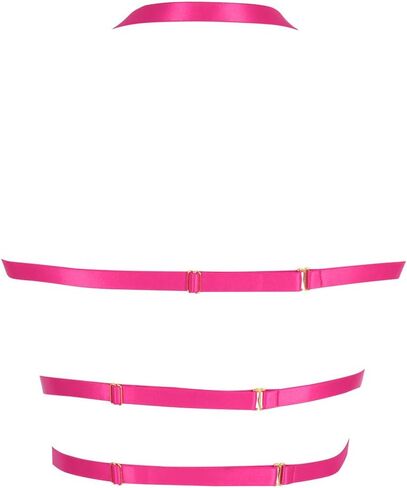 Pentagram Body Harness for Women Bra Lingerie cage Top Punk Plus Size Chest Strap Belts Halloween Festival Rave in Kuwait