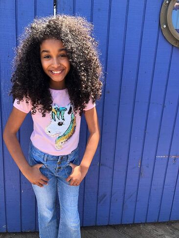 HH Family Flip Sequin Unicorn Shirt Tee for Girls 3-12 Years in Kuwait
