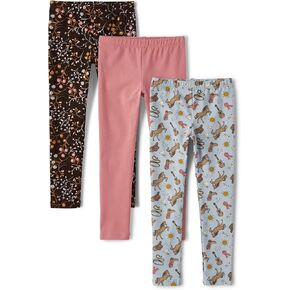 The Children's Place Girls' Printed Leggings 3-Pack in Kuwait