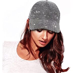 Wayideal قبعات بيسبول قابلة للتعديل بحجر الراين بالكامل، قبعات بلينغ بلينغ، قبعات عصرية in Kuwait