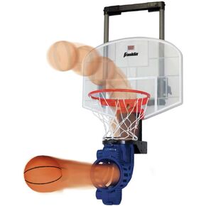 Franklin Sports Mini Basketball Hoop with Rebounder and Ball - Over The Door Basketball Hoop With Automatic Ball Rebounder - Indoor Basketball Game For Kids