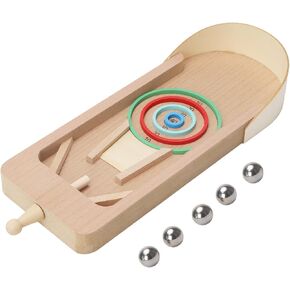 لعبة الكرة والدبابيس الخشبية الصغيرة من MENES على سطح الطاولة آلة الكرة والدبابيس الصغيرة للرماية فئة المكتب لتخفيف الضغط لعبة صغيرة مناسبة للترفيه العائلي والترفيه لعبة صغيرة in Kuwait