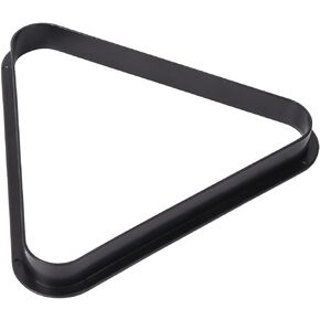 GSE Black Plastic Billiard Pool Ball 8-Ball Triangle Racks / 9-Ball Diamond Pool Ball Racks Fit Standard 2-1/4" Billiard Pool Balls