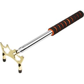 Adhafera Pool Bridge, Retractable Pool Bridge Cue Stick with Brass Bridge Head, Billiard Bridge Stick for Pool Table, Game, Competition