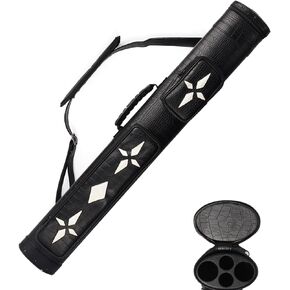 GSE 2x2 Deluxe Hard Billiard Pool Cue Stick Carrying Case, Billiard Cue Case, Billiards Accessories (Several Colors Available)
