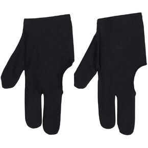 قفازات البلياردو 2 قطعة للجنسين رجل امرأة لمط 3 أصابع السنوكر قفاز لإكسسوارات البلياردو in Kuwait