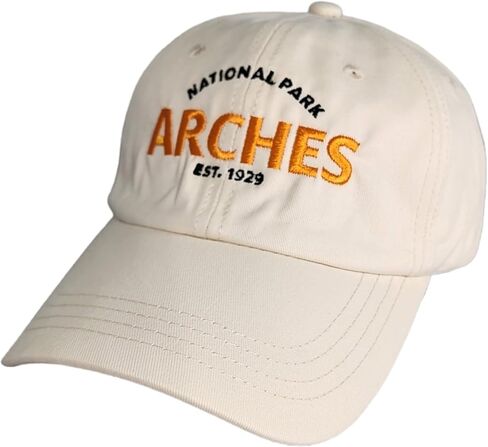 National Parks Collection - Medium Profile Dad Hat, Curved Brim Cotton Baseball Cap Men & Women, Work, Golf, Gym, Hike, Surf in Kuwait